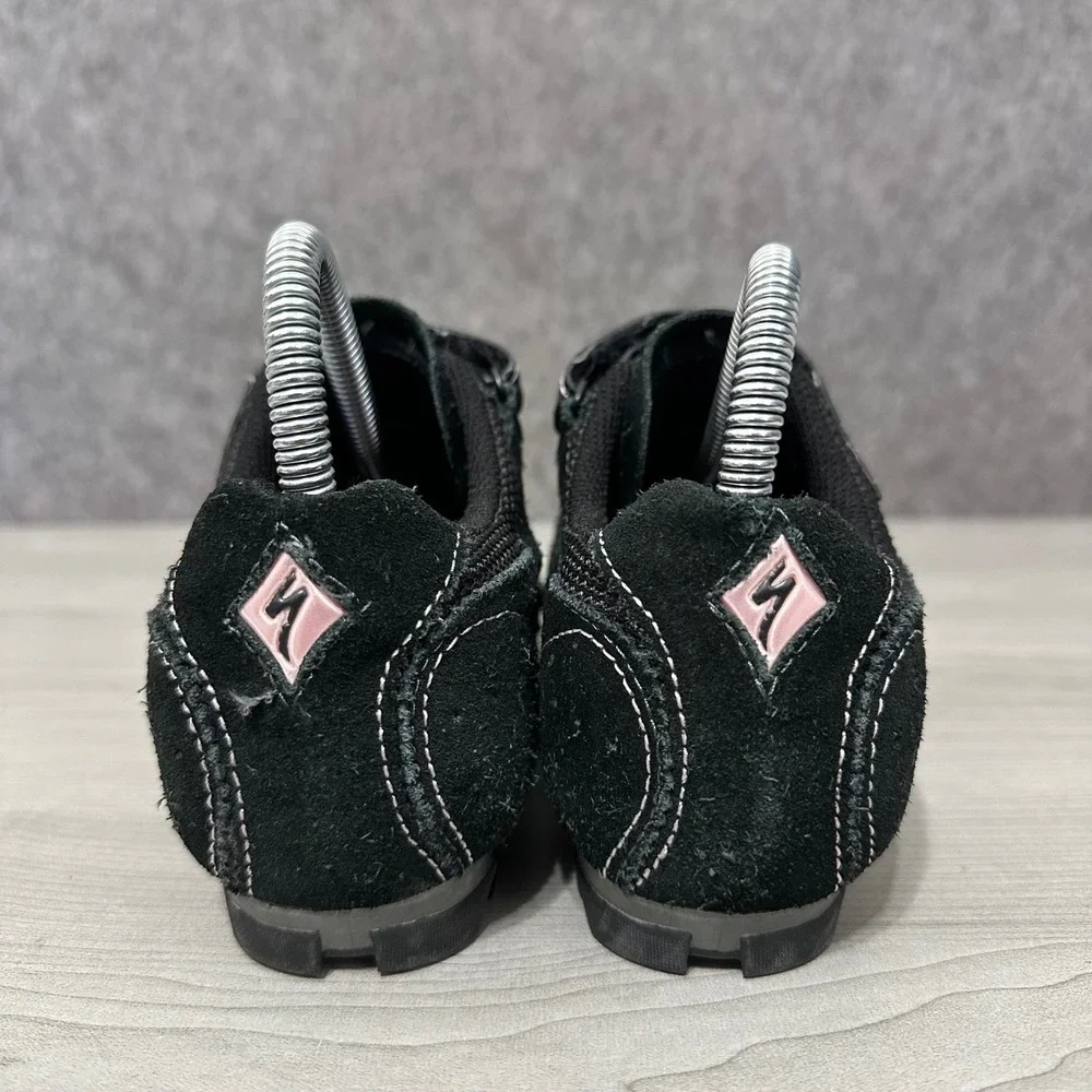 Specialized Riata Mountain Bike Shoes Womens 7.5 Black Pink‎ Hook Loop Cycling